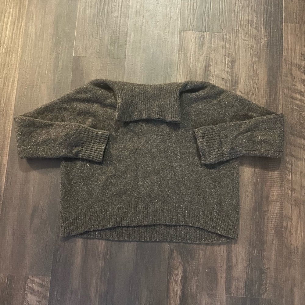 Vince Charcoal Cowl Neck Sweater